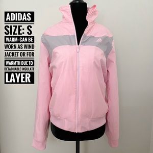 Baby pink jacket w/ detachable warm layer inside